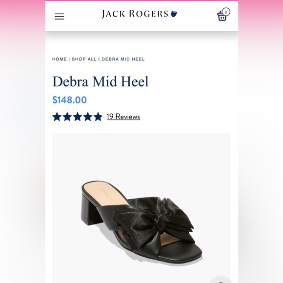 Jack Rogers Debra mid heel with bow - Picture 11 of 11